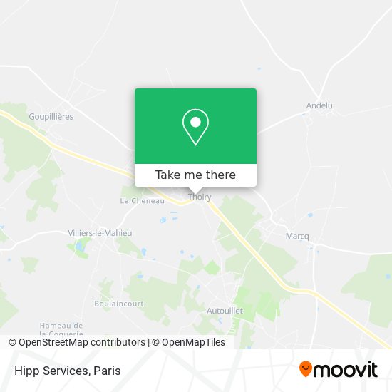 Hipp Services map