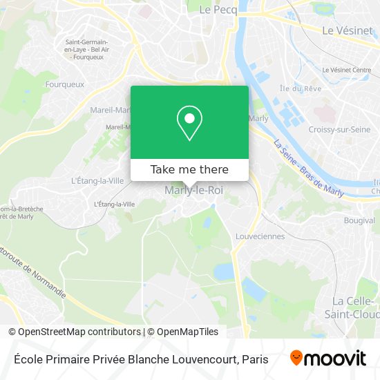 Mapa École Primaire Privée Blanche Louvencourt