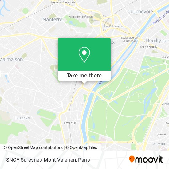 SNCF-Suresnes-Mont Valérien map