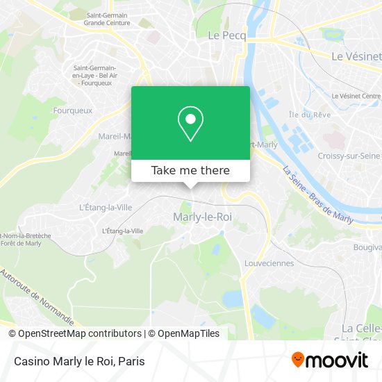 Casino Marly le Roi map