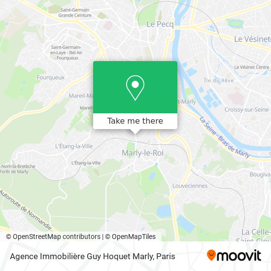 Mapa Agence Immobilière Guy Hoquet Marly