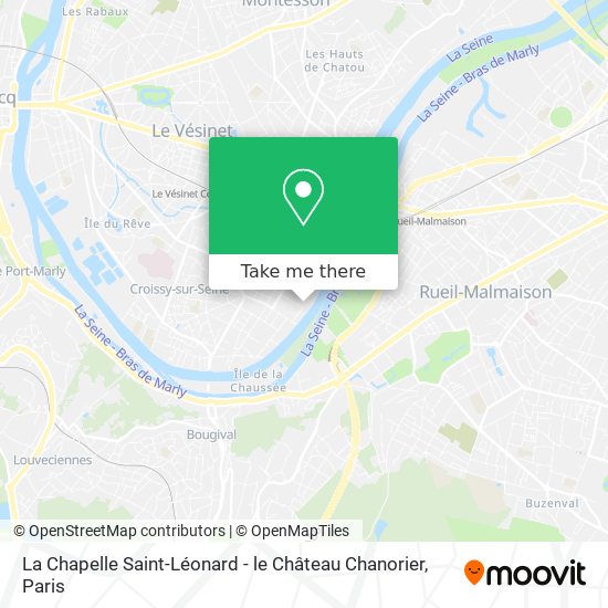 La Chapelle Saint-Léonard - le Château Chanorier map