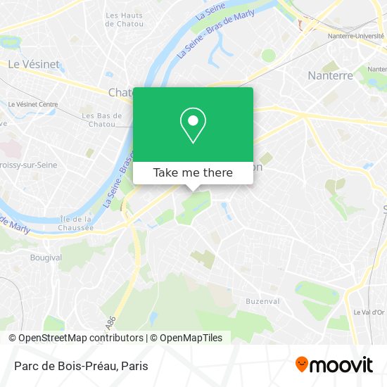 Mapa Parc de Bois-Préau