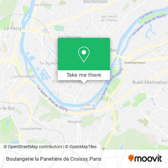 Mapa Boulangerie la Panetière de Croissy