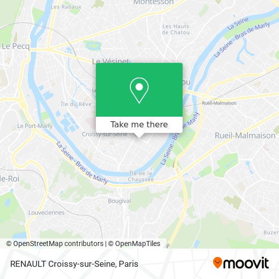 RENAULT Croissy-sur-Seine map