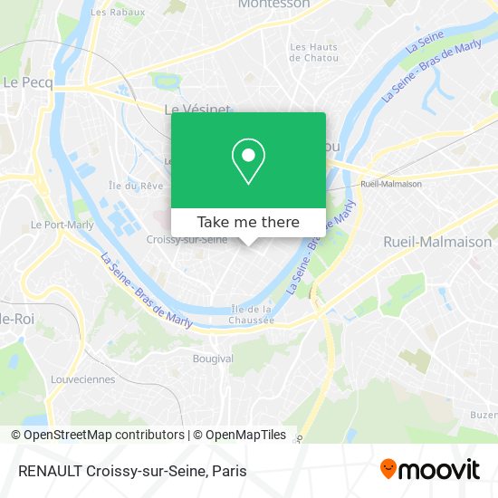 Mapa RENAULT Croissy-sur-Seine