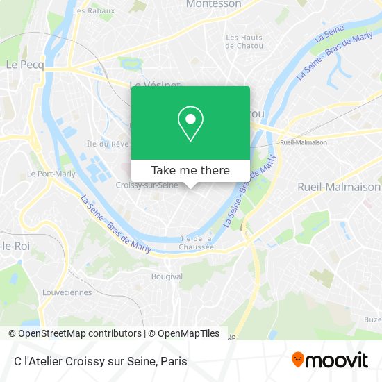 C l'Atelier Croissy sur Seine map