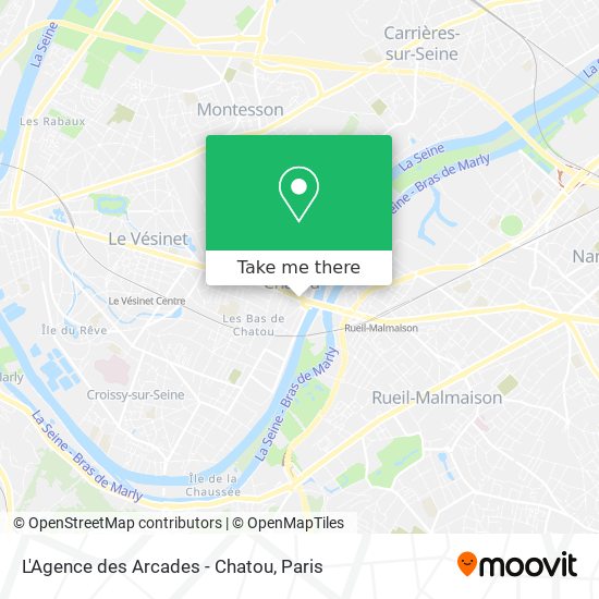 Mapa L'Agence des Arcades - Chatou