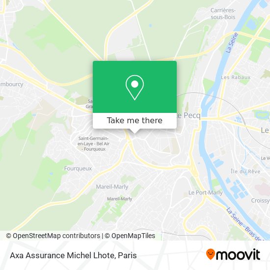 Axa Assurance Michel Lhote map