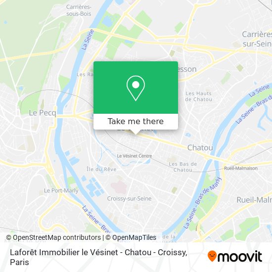 Laforêt Immobilier le Vésinet - Chatou - Croissy map