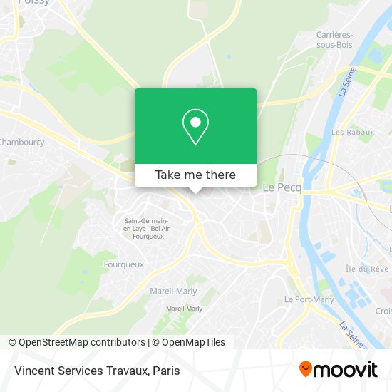 Vincent Services Travaux map