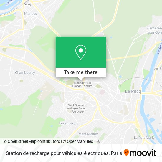 Station de recharge pour véhicules électriques map