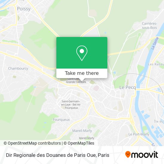 Dir Regionale des Douanes de Paris Oue map