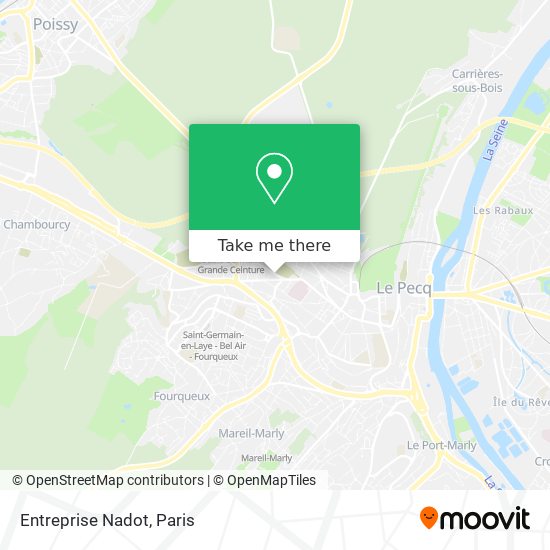 Entreprise Nadot map