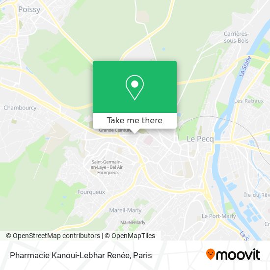 Mapa Pharmacie Kanoui-Lebhar Renée