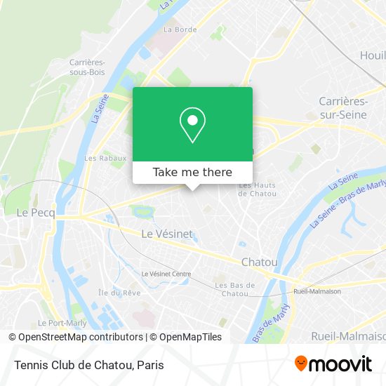 Tennis Club de Chatou map