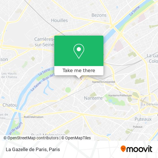 La Gazelle de Paris map