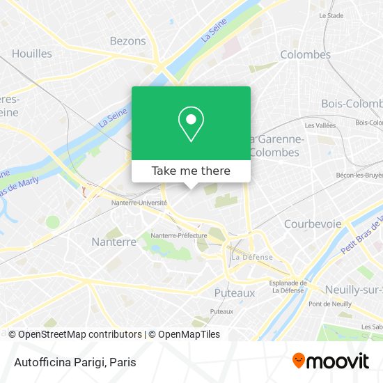 Autofficina Parigi map