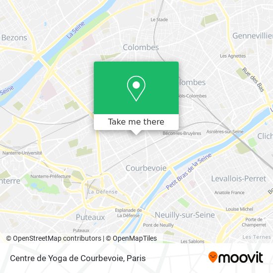 Centre de Yoga de Courbevoie map