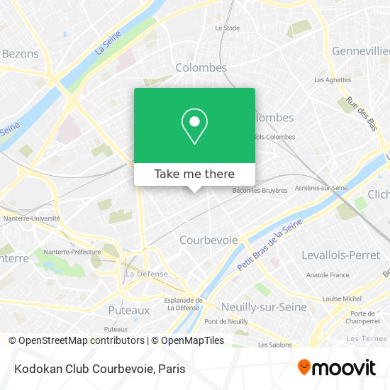 Kodokan Club Courbevoie map