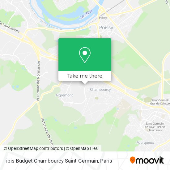 ibis Budget Chambourcy Saint-Germain map