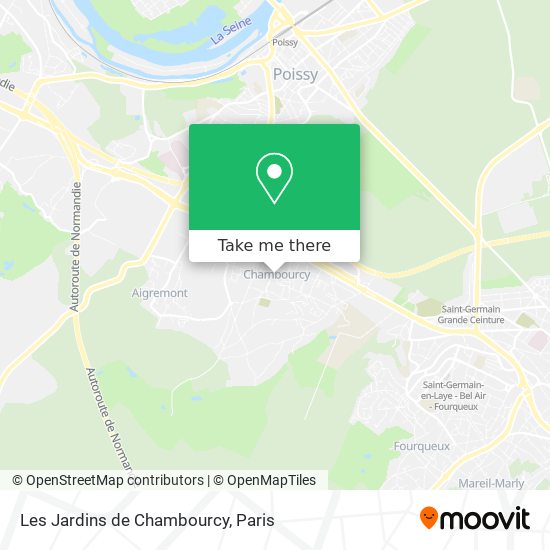 Les Jardins de Chambourcy map