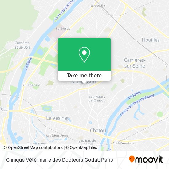 Clinique Vétérinaire des Docteurs Godat map