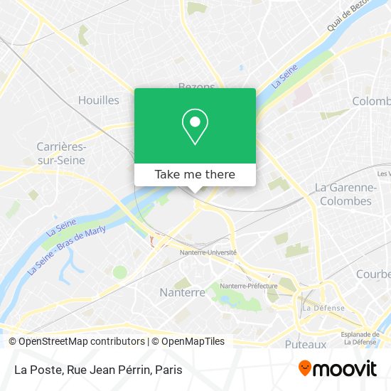Mapa La Poste, Rue Jean Pérrin