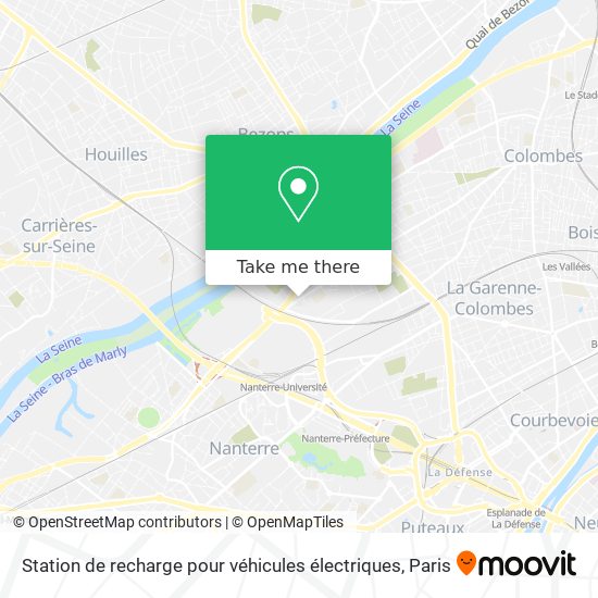 Station de recharge pour véhicules électriques map