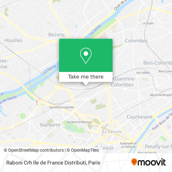 Raboni Crh Ile de France Distributi map