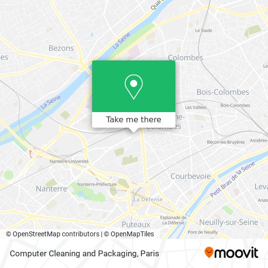 Computer Cleaning and Packaging map