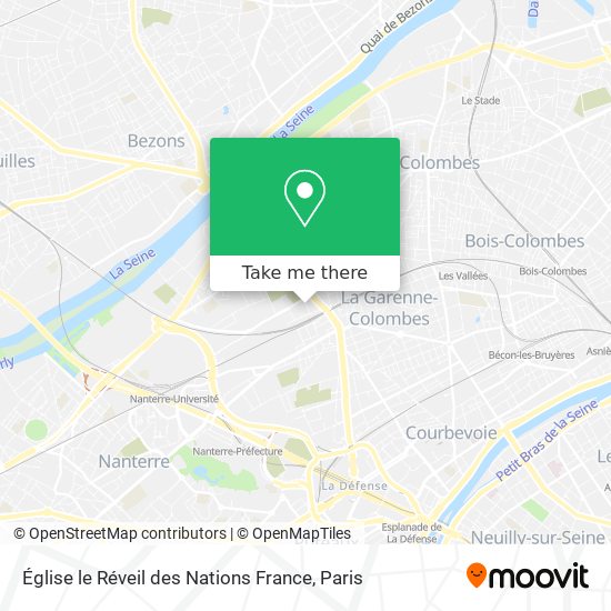 Église le Réveil des Nations France map