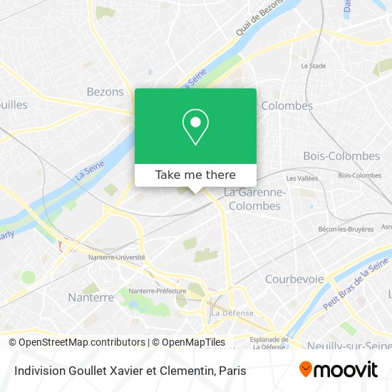 Mapa Indivision Goullet Xavier et Clementin