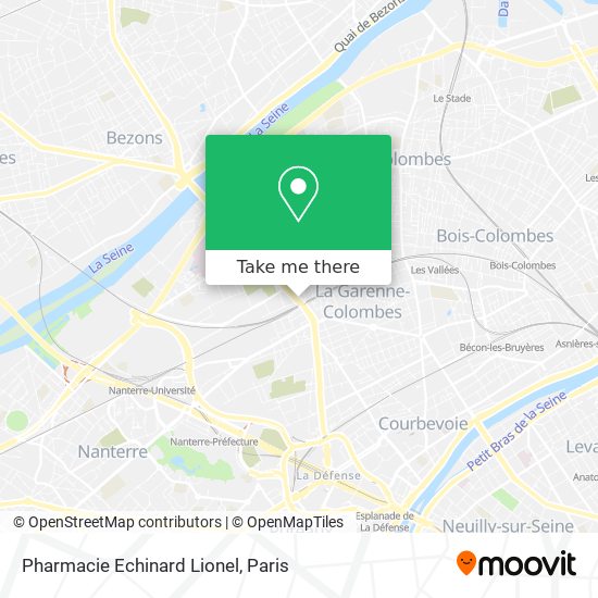 Mapa Pharmacie Echinard Lionel