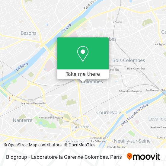 Biogroup - Laboratoire la Garenne-Colombes map