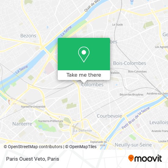 Mapa Paris Ouest Veto