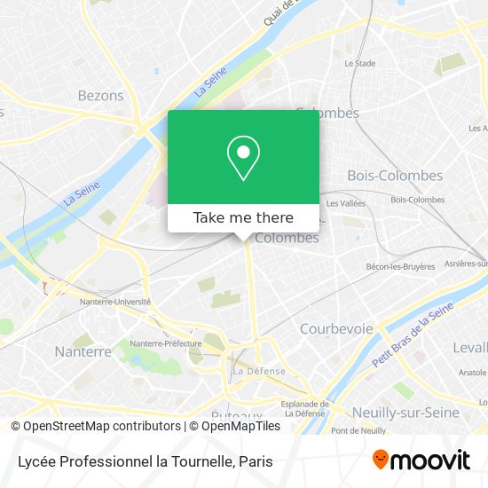 Mapa Lycée Professionnel la Tournelle