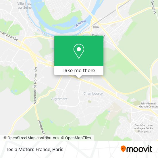 Tesla Motors France map