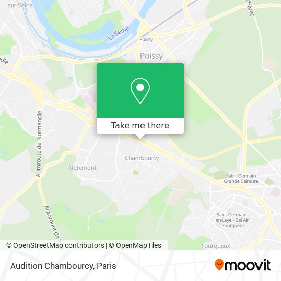 Audition Chambourcy map