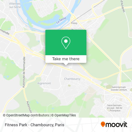 Mapa Fitness Park - Chambourcy