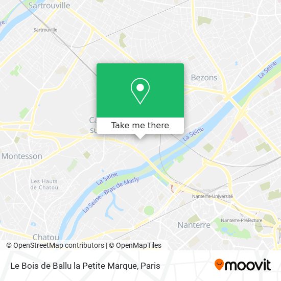 Mapa Le Bois de Ballu la Petite Marque