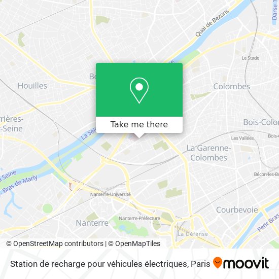 Mapa Station de recharge pour véhicules électriques