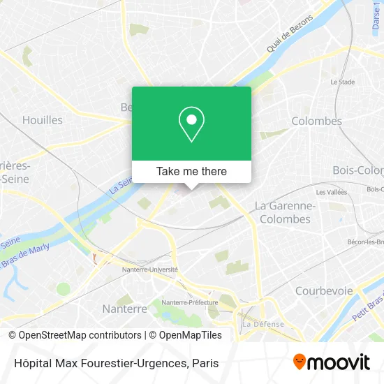 Hôpital Max Fourestier-Urgences map