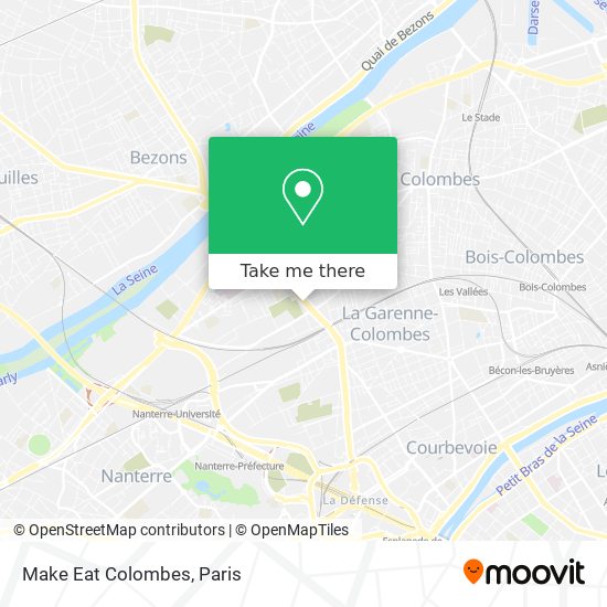 Mapa Make Eat Colombes