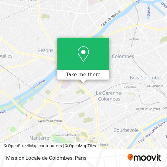 Mission Locale de Colombes map
