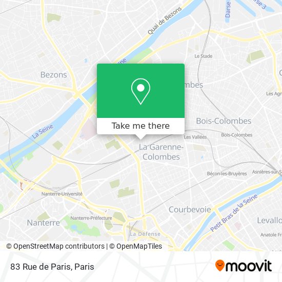 83 Rue de Paris map