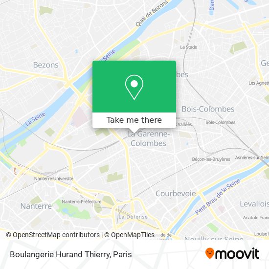 Mapa Boulangerie Hurand Thierry