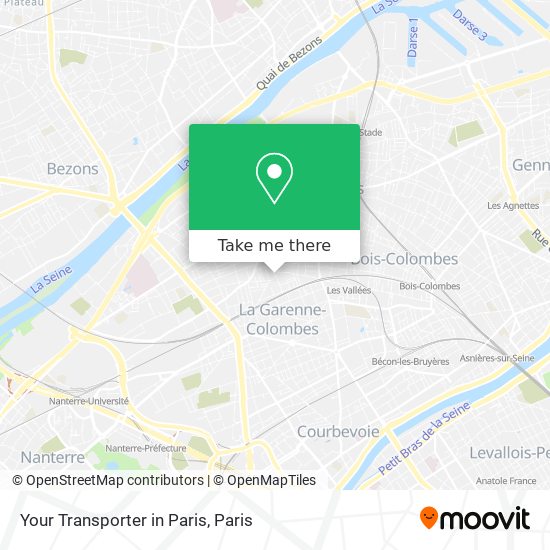 Mapa Your Transporter in Paris