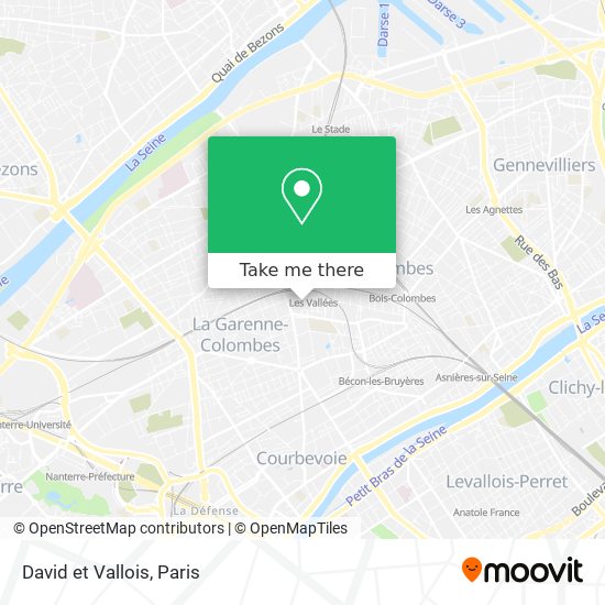 David et Vallois map