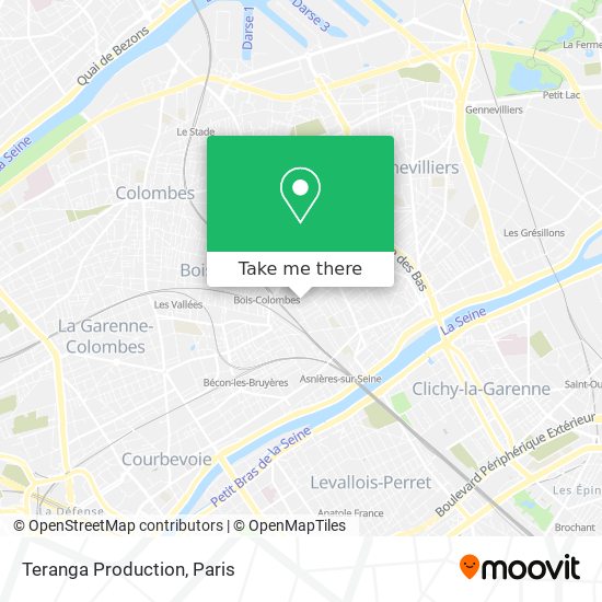 Teranga Production map